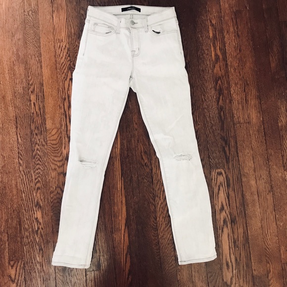 J Brand “Rail” Destroyed Mid Rise Skinny Jeans - Picture 5 of 5